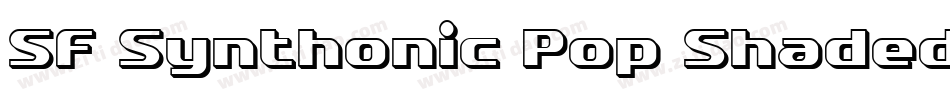 SF Synthonic Pop Shaded字体转换